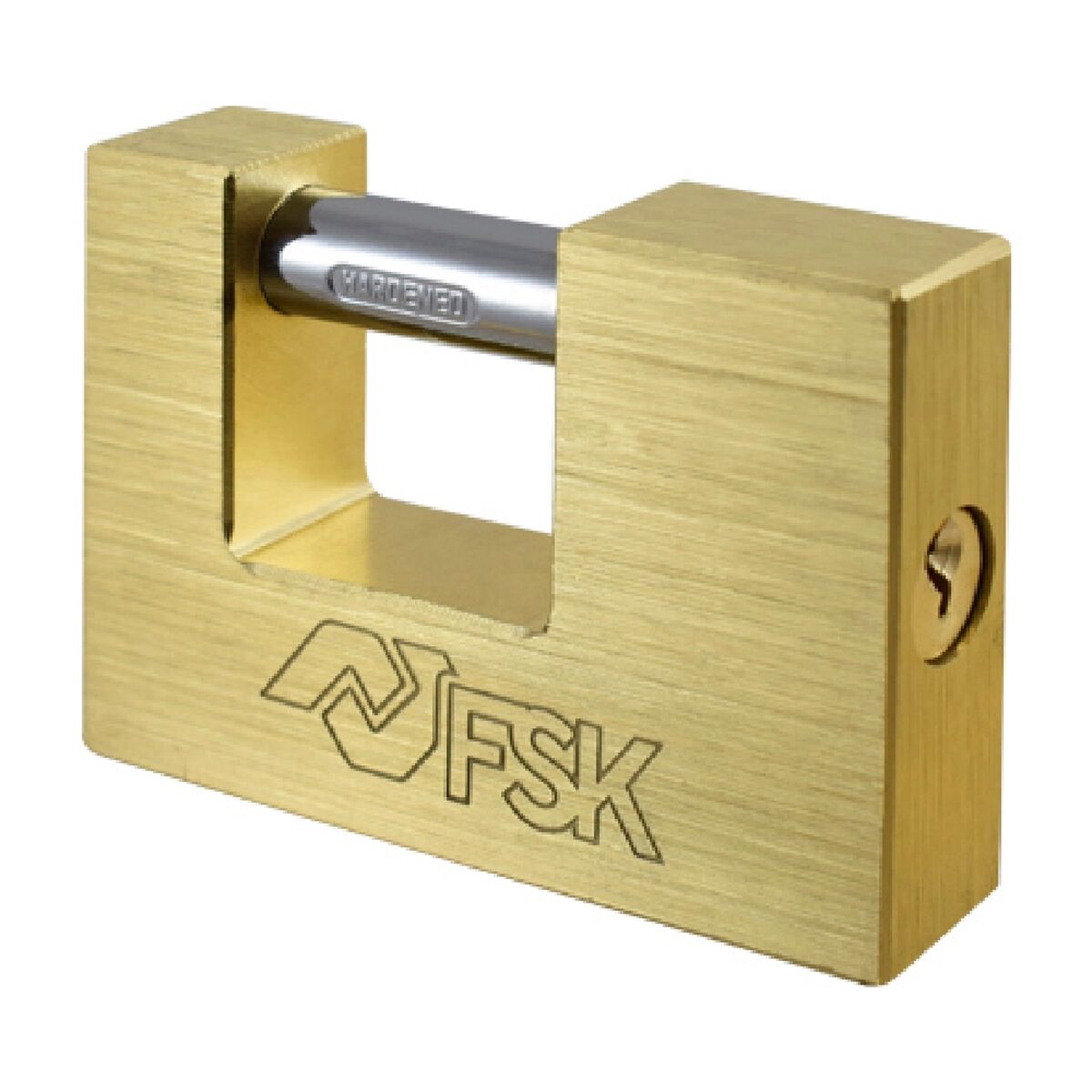 Hengelås med nøkkel Ferrestock 90 mm